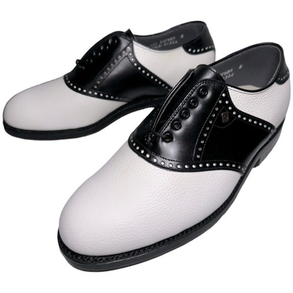 FootJoy NEW Rare Men’s Size 7 Classic Black and White Saddle Golf Shoes main image 9